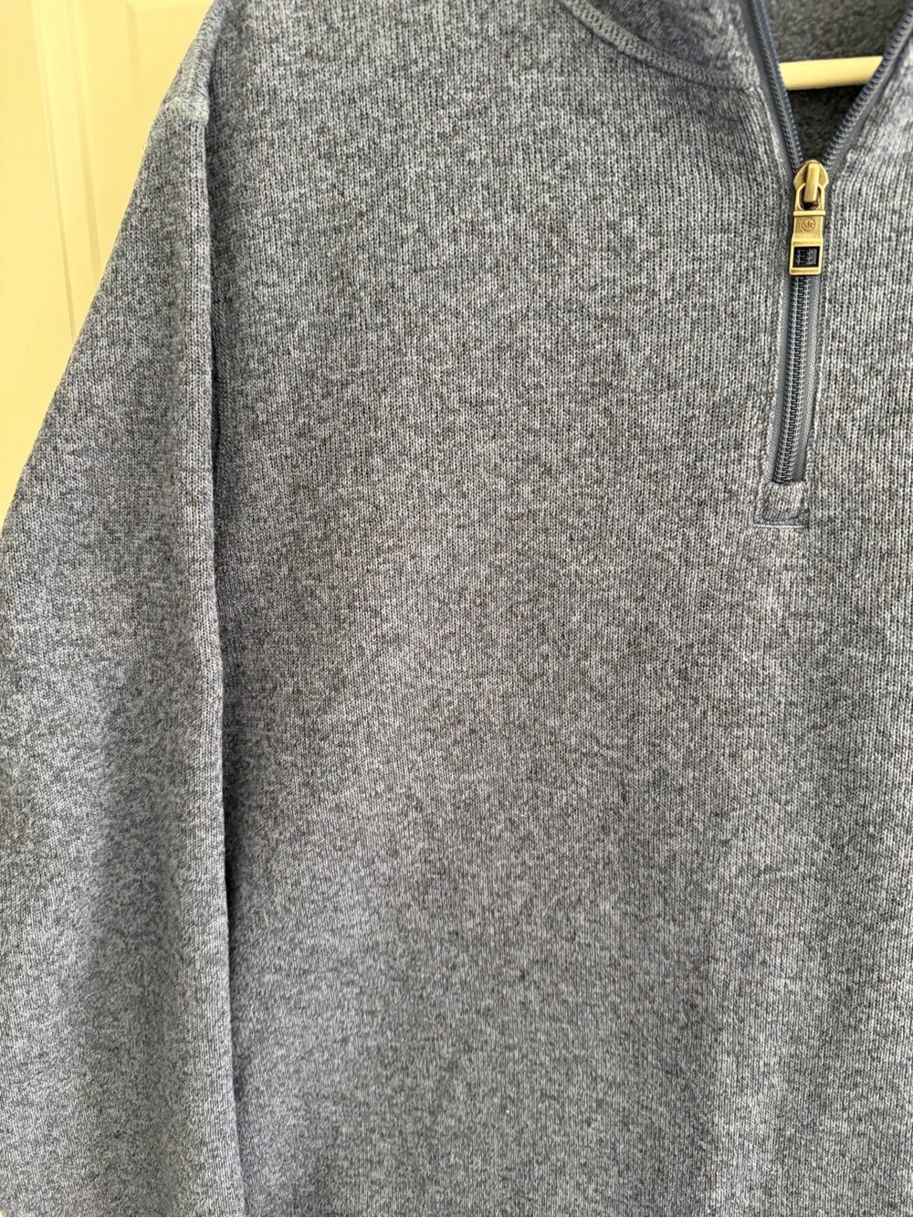 Peter Millar Crown Sweater Fleece 1/4 Zip Pullover Blue Large Golf